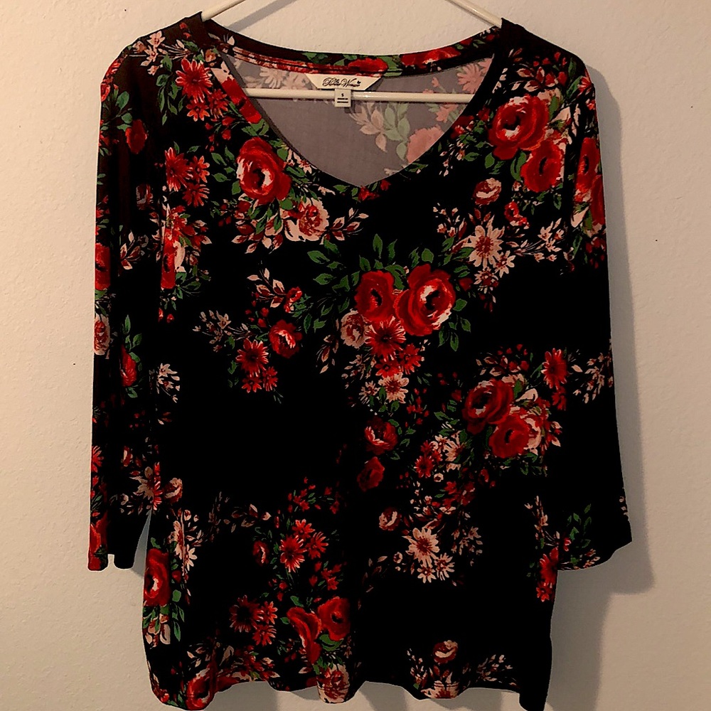 Pioneer Woman floral top- 3/4 sleeve NWOT